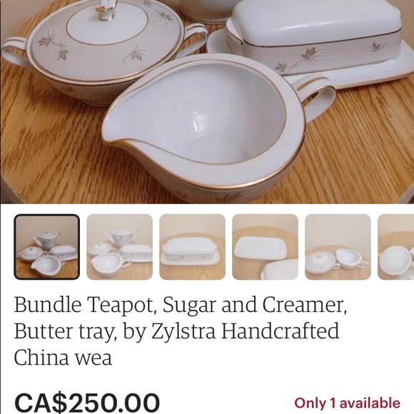 Vintage Sugar and Creamer by Zylstra - Picture 16 of 16